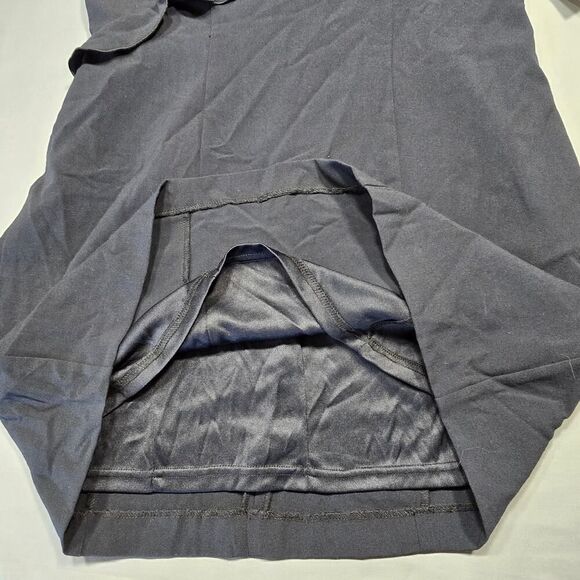 XOXO Black Mini Dress NEW Stretch Bodycon Preppy Ruffle Sleeveless Zip Women XXL - Picture 9 of 9